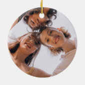 エレガントパーソナライズされた友愛日オーナメント セラミックオーナメント (裏面)