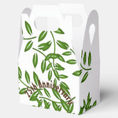 エレガントパーソナライズされた周年緑 フェイバーボックス (オープン)