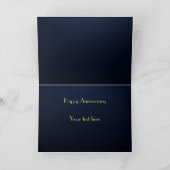 エレガントパーソナライズされた周年 カード (内部)