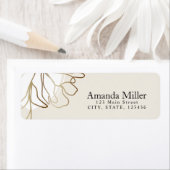 エレガントパーソナライズされた差出人住所ラベル ラベル (インサイチュ)