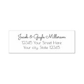 エレガントパーソナライズされた差出人住所 セルフインキングスタンプ (デザイン)