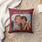 エレガントパーソナライズされた最高の友 | 家族の写真 クッション (ブランケット)