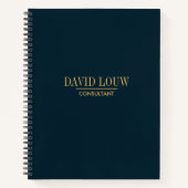 エレガントパーソナライズされた業 ノートブック (正面)