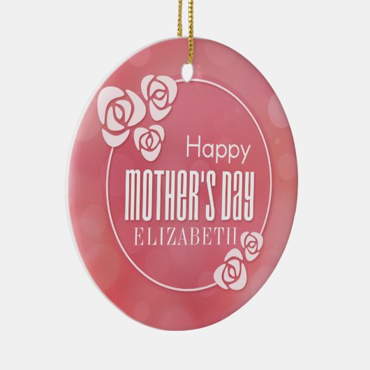 エレガントパーソナライズされた母の日 |オーナメント セラミックオーナメント (右)
