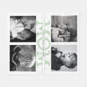 エレガントパーソナライズされた母 フリースブランケット (正面(横))