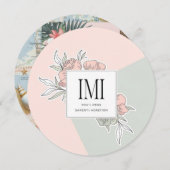 エレガントパーソナライズされた素朴結婚モダンのinvitat 招待状 (正面/裏面)