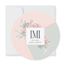 エレガントパーソナライズされた素朴結婚モダンのinvitat