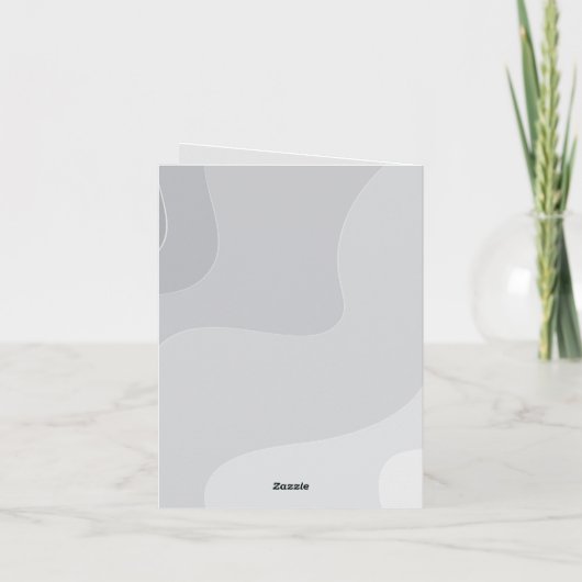 エレガントパーソナライズされた結婚サンキューカード サンキューカード (裏面)