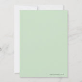 エレガントパーソナライズされた結婚ブライダルシャワー 招待状 (裏面)