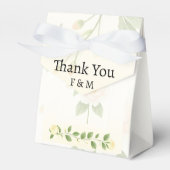 エレガントパーソナライズされた結婚式の引き出物 フェイバーボックス (正面サイド)