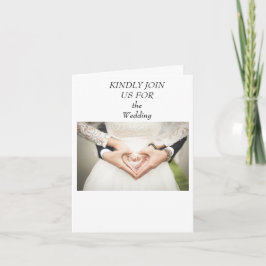 エレガントパーソナライズされた結婚式招待状 招待状