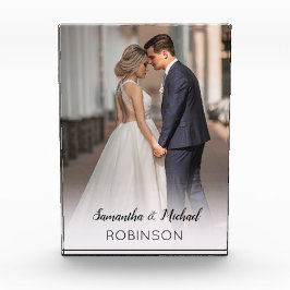 エレガントパーソナライズされた結婚 フォトブロック