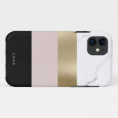 エレガントパーソナライズされた金ゴールド Case-Mate iPhoneケース (裏面(横))