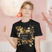 エレガントパーソナライズされた金ゴールド Tシャツ