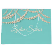 エレガントパーソナライズされた高級抱き枕 ラージペーパーバッグ (正面)