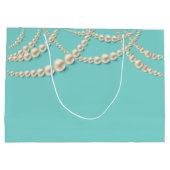 エレガントパーソナライズされた高級抱き枕 ラージペーパーバッグ (裏面)