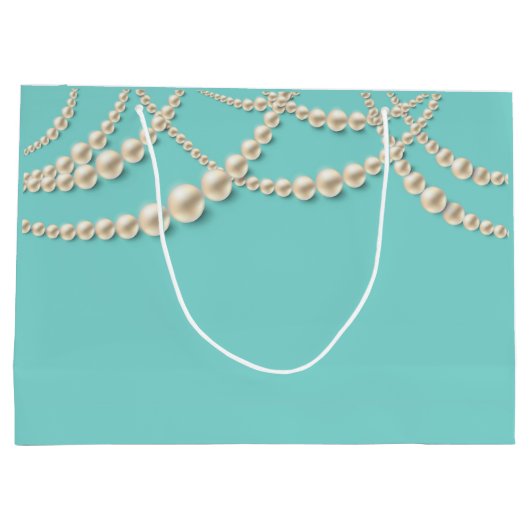 エレガントパーソナライズされた高級抱き枕 ラージペーパーバッグ (裏面)