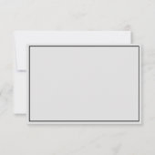 エレガントパーソナライズされた ノートカード (裏面)