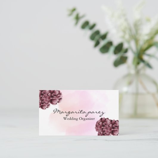 エレガントパーソナライズされた 名刺 (スタンド正面)