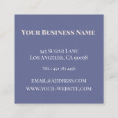 エレガントパーソナライズされたColorblock名刺 スクエア名刺 (裏面)