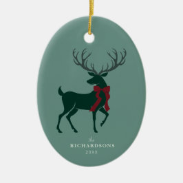 エレガントパーソナライズされたPhoto Familyクリスマス セラミックオーナメント