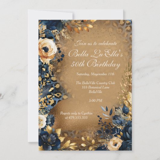 エレガントパーティの招待状 招待状 (正面)