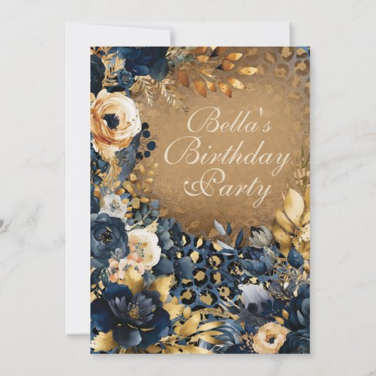 エレガントパーティの招待状 招待状 (裏面)