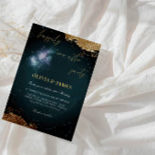 「エレガントパーティーの後は幸せに」結婚式 招待状