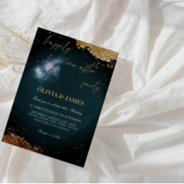 「エレガントパーティーの後は幸せに」結婚式 招待状