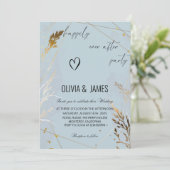 「エレガントパーティーの後は幸せに」結婚式 招待状 (スタンド正面)