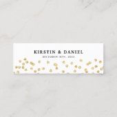 エレガントパーティーフリー飲酒券 | ホワイトゴールド スキニー名刺 (裏面)