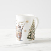 エレガントパーティーモダン ボーンチャイナマグカップ (正面右)