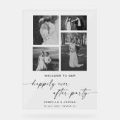 エレガントパーティー歓迎の後結婚楽しく アクリルサイン (正面)