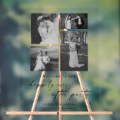 エレガントパーティー歓迎の後結婚楽しく アクリルサイン (ニュートラル)