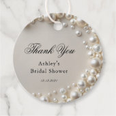 エレガントパールズ ブライダルシャワー フェイバータグ (正面)