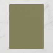 エレガントパールホワイトとアイボリーバラ結婚ズ エンクロージャーカード (裏面)