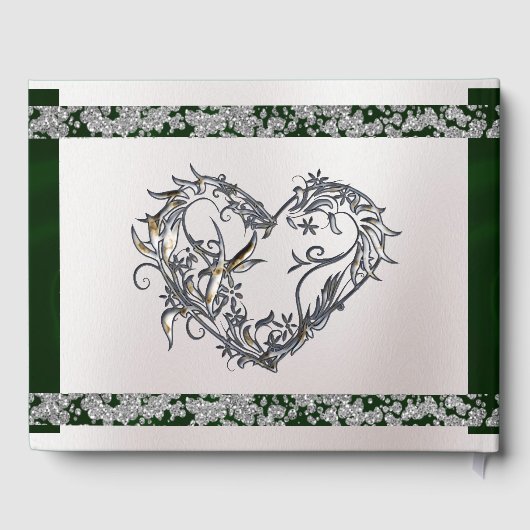 エレガントパール、エメラルドリボン&スパークル ゲストブック (裏面)