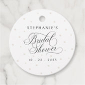 エレガントパール ブライダルシャワー フェイバータグ (正面)