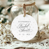 エレガントパール ブライダルシャワー フェイバータグ