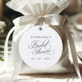 エレガントパール ブライダルシャワー フェイバータグ