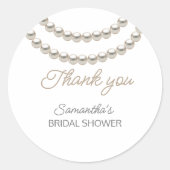 エレガントパール ブライダルシャワー ラウンドシール (正面)