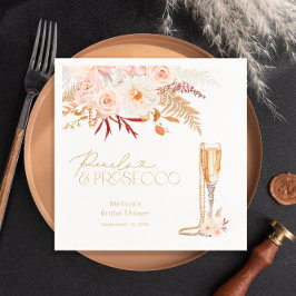 エレガントパール&プロセッコブライダルシャワー スタンダードカクテルナプキン