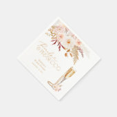 エレガントパール&プロセッコブライダルシャワー スタンダードカクテルナプキン (角)