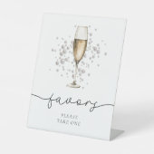 エレガントパール&プロセッコブライダルシャワー 台座サイン (正面)