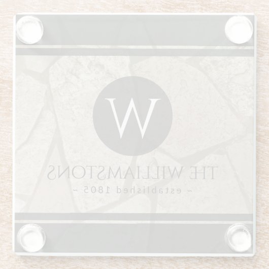 エレガントヒビひび ガラスコースター (裏面)