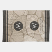 エレガントヒビひび キッチンタオル (横)