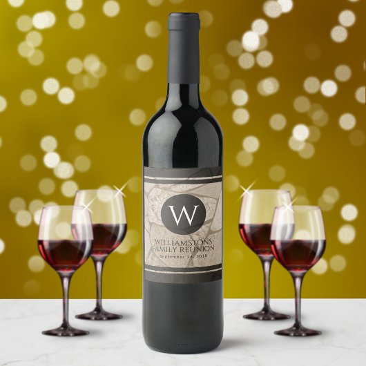 エレガントヒビひび ワインラベル