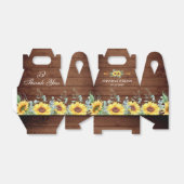 エレガントヒマワラユーカリフローラギフト結婚ズ フェイバーボックス (折り畳みなし)