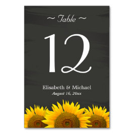 エレガントヒマワリ結婚のテーブル番号 テーブルナンバー