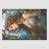 エレガントビクトリアンアールヌーボー女神ヴィンテージ 薄葉紙 (正面)